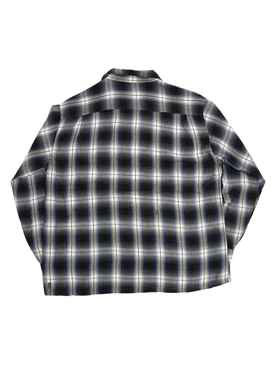 60's PENNEY'S TOWNCRAFT ループカラー オンブレーチェック L/S
