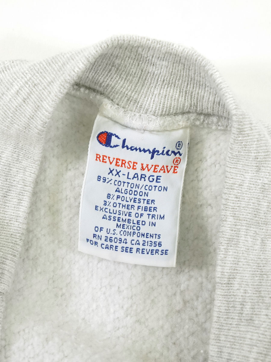 90'S CHAMPION REVERSE WEAVE ''YALE×Y'' BACK PRINT GREY (SIZE. XX