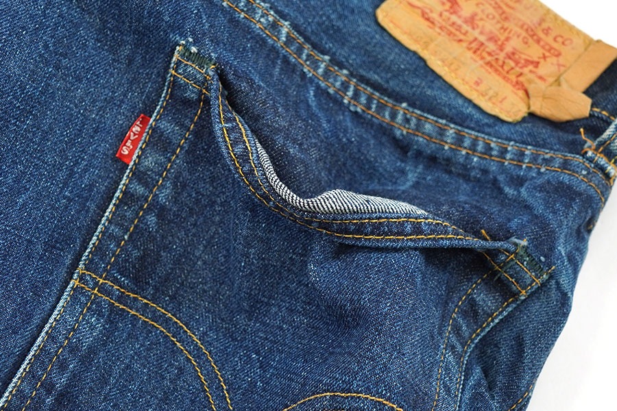 70's Levi's 505 シングルデニムパンツ 濃紺 良雰囲気 表記(42x34