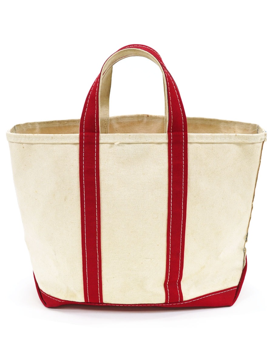 バッグ LL BEAN BOAT&TOTE 1980's 80's L.L.Bean BOAT AND TOTE 生成りx赤 | NEW ITEM | | BerBerJin