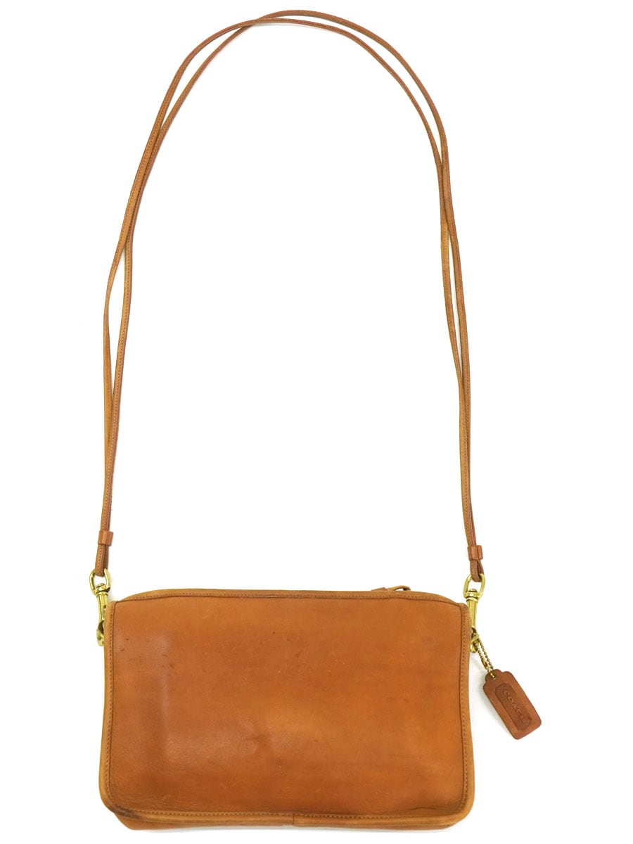 COACH 　レザー　ショルダーバッグ　キャメル COACH レザー ショルダーバッグ キャメル USA製 | NEW ITEM