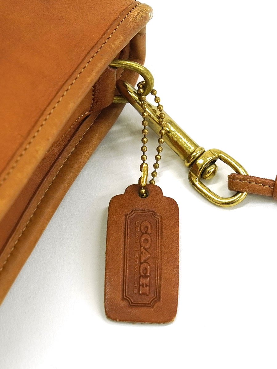 COACH 　レザー　ショルダーバッグ　キャメル COACH レザー ショルダーバッグ キャメル USA製 | NEW ITEM