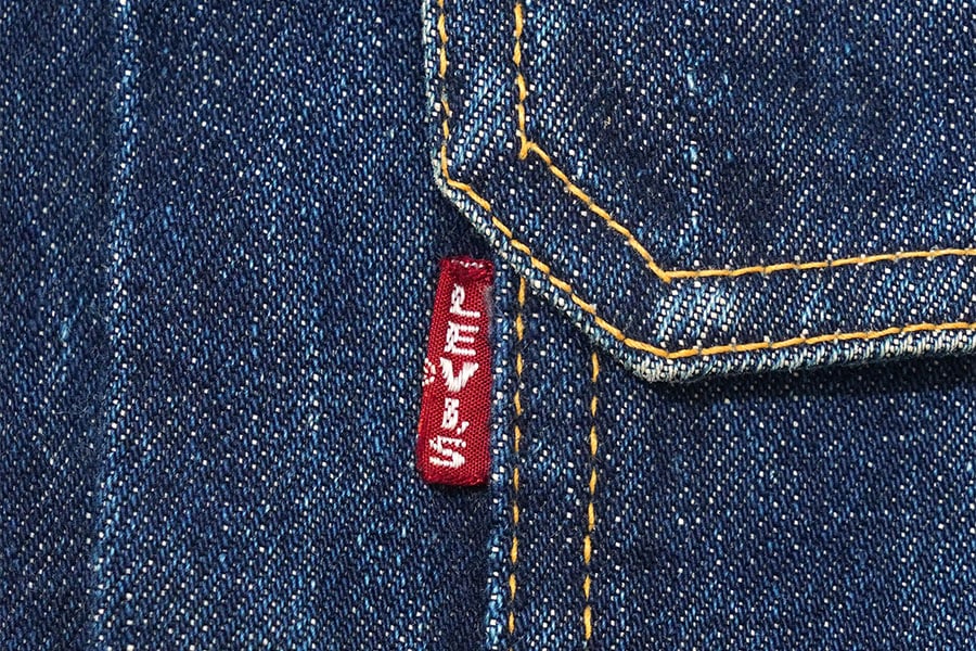 50's Levi's 507XX レザーパッチ デニムジャケット 濃紺 実寸(42位
