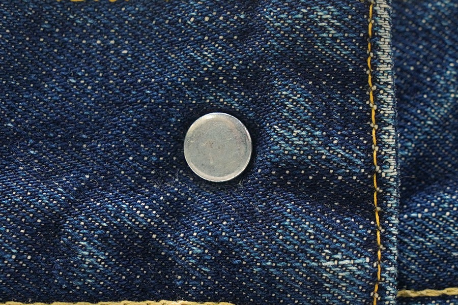 50's Levi's 507XX レザーパッチ デニムジャケット 濃紺 実寸(42位