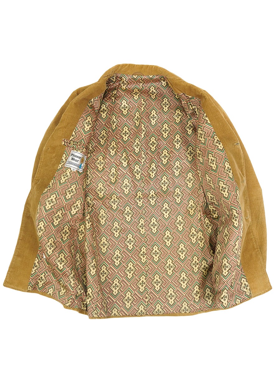 60's Pioneer Wear 裏地総柄 コーデュロイ テーラードジャケット 実寸