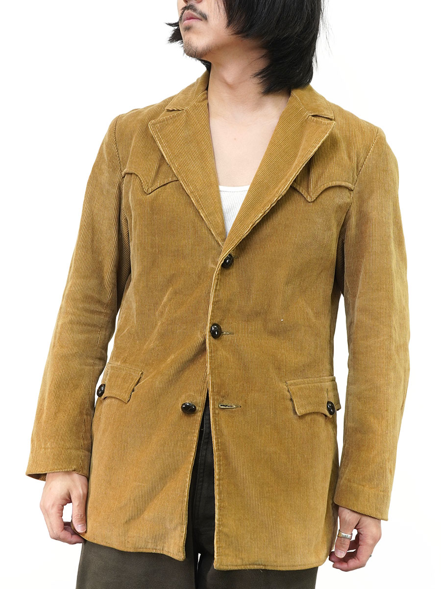 60's Pioneer Wear 裏地総柄 コーデュロイ テーラードジャケット 実寸