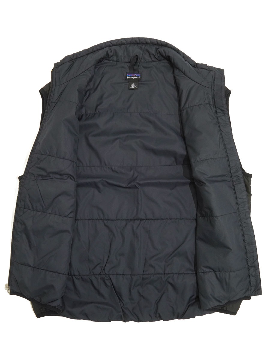 H*I様 Patagonia 00s パフボールベスト ブラック ブルー L パ 02's パタゴニア パフボールベスト ブラック! 表記(XL) パッカブル