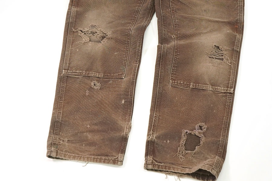 CARHARTT DOUBLE KNEE DUCK PAINTER PANTS BROWN FADE！ (SIZE.W36 L32