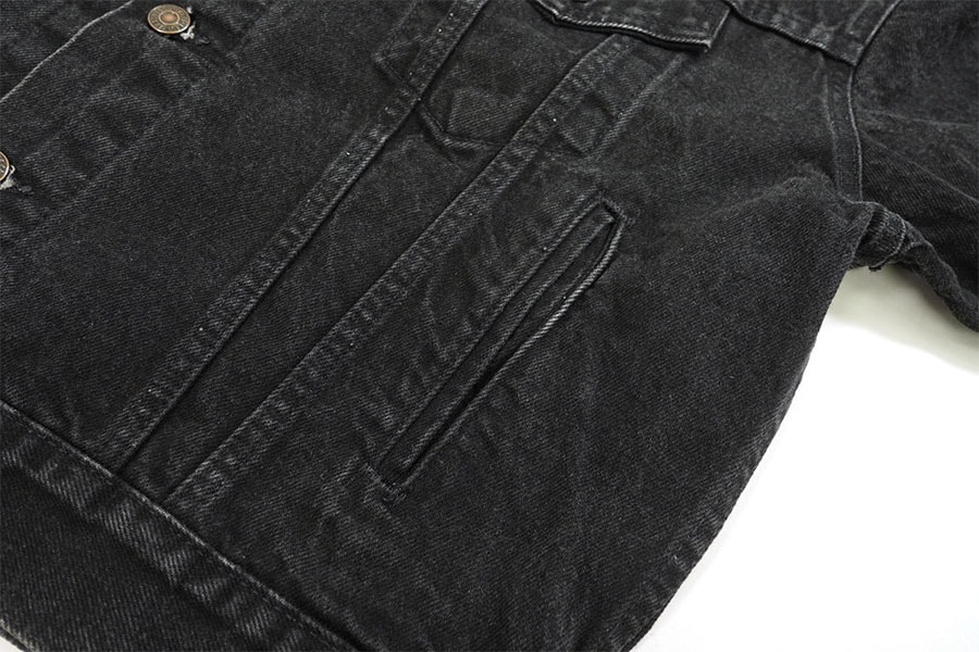 90's Levi's 70507 4ポケ ブラックデニムジャケット 表記(M) USA