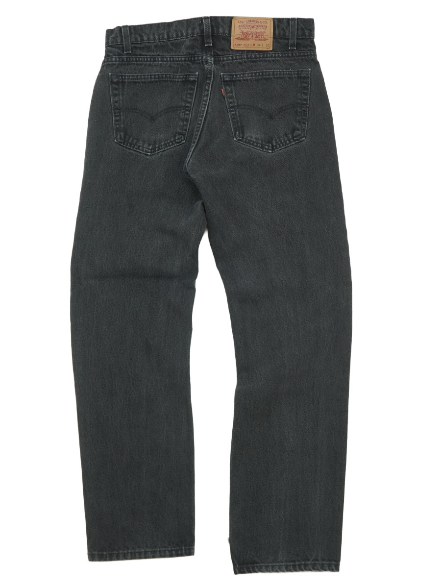 90'S LEVI'S 505 BLACK JEANS (SIZE.W34 L30) MADE IN USA | NEW ITEM