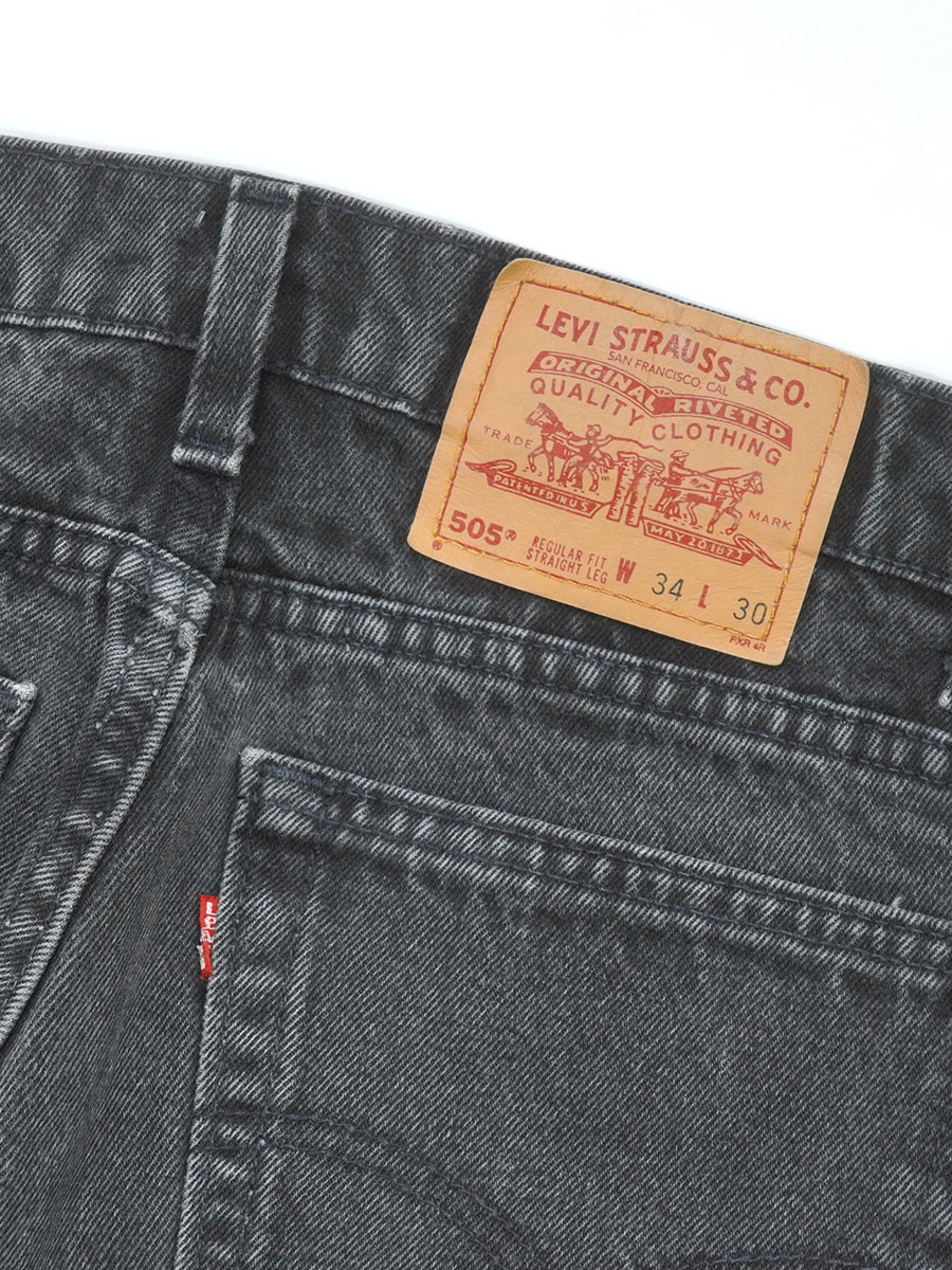 90'S LEVI'S 505 BLACK JEANS (SIZE.W34 L30) MADE IN USA | NEW ITEM