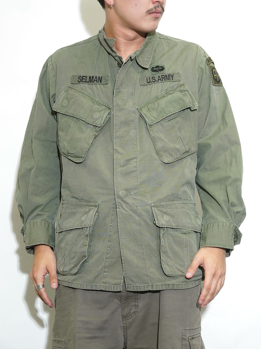 70's U.S.ARMY ファティーグJKT 4th 表記(SMALL SHORT) AIRBORNEワッペン