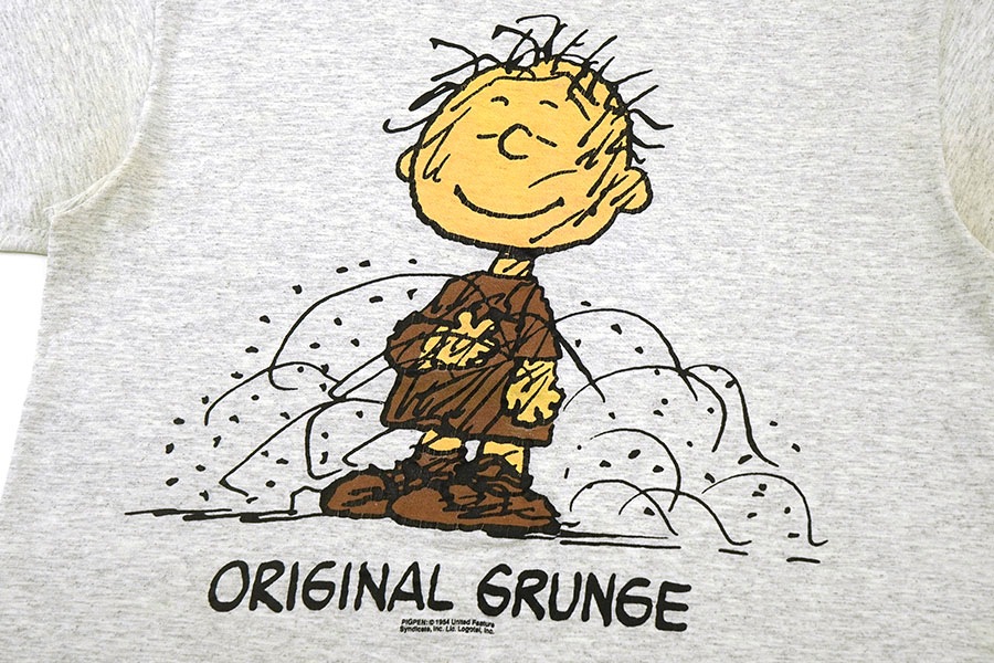 90's BELTON ピッグペン ''ORIGINAL GRUNGE'' 両面プリント Tシャツ グレー 表記(L) USA製