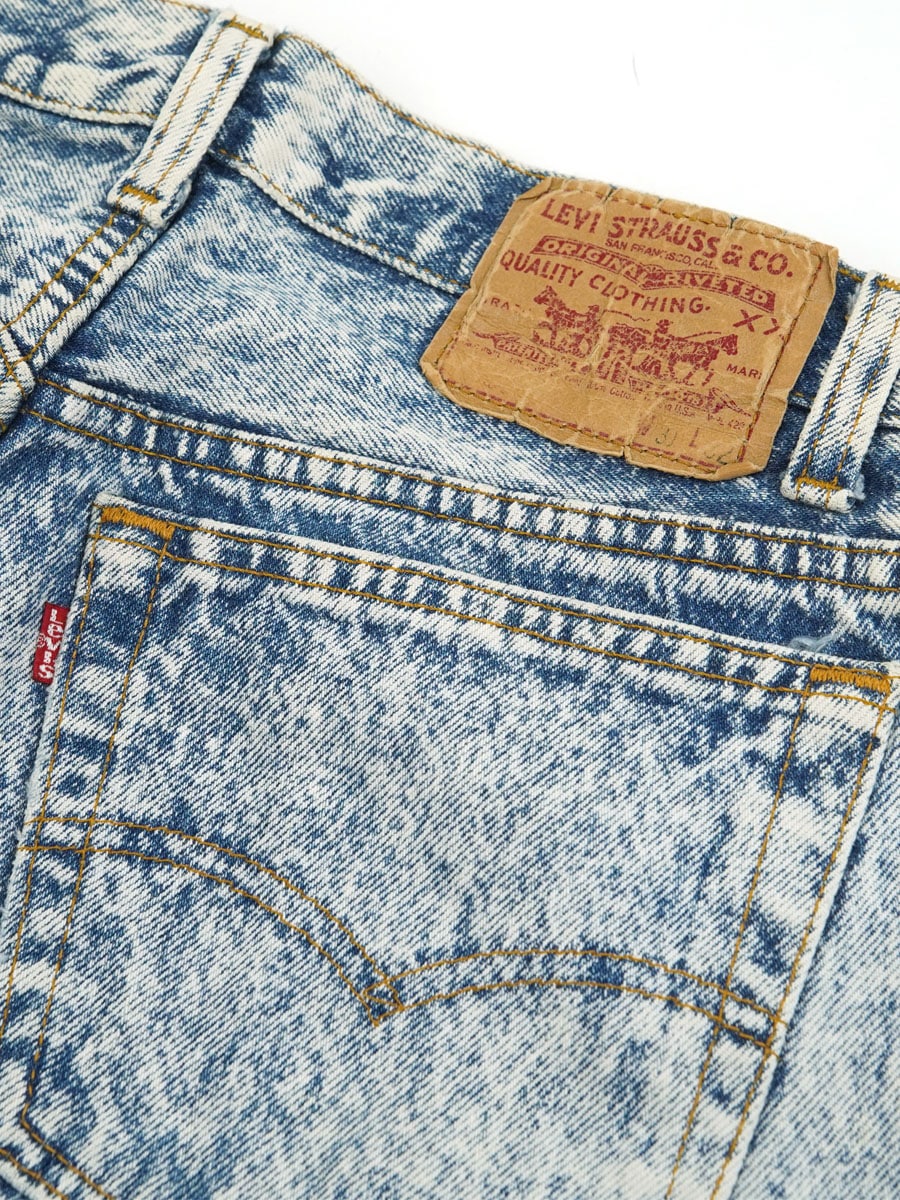 80's Levi's 501 ケミカルウォッシュ デニムパンツ 表記(31x32