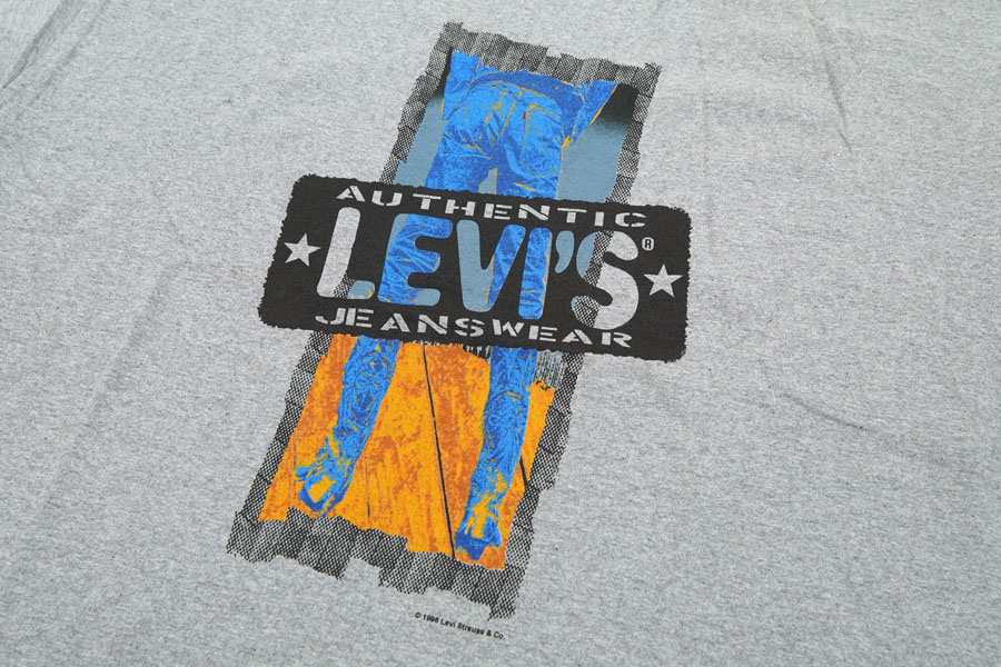 90's Levi's ''AUTHENTIC LEVI'S JEANS WEAR'' Tシャツ 表記(XL) USA製 NOS