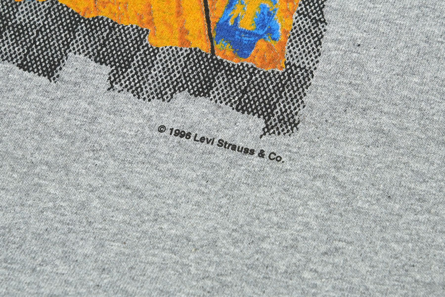 90's Levi's ''AUTHENTIC LEVI'S JEANS WEAR'' Tシャツ 表記(XL) USA製 NOS