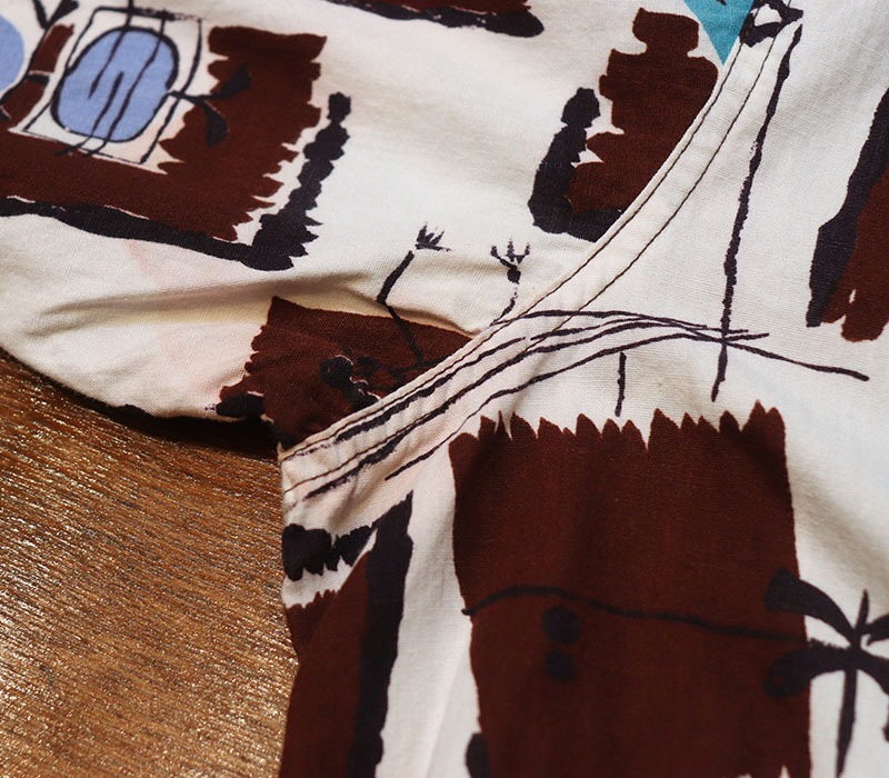 1950s COTTON HAWAIIAN , Size L