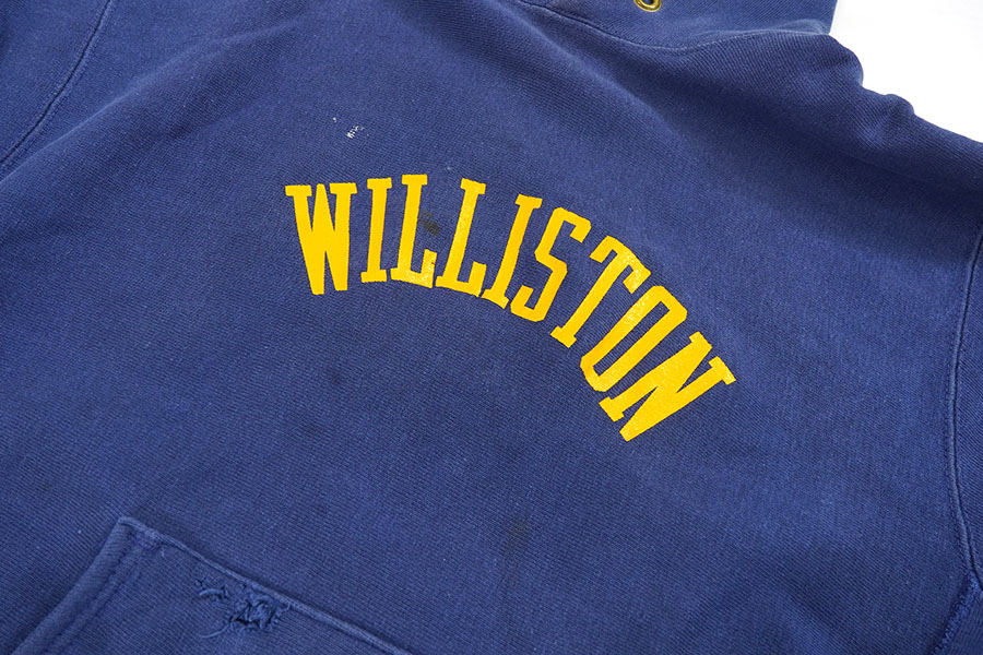 70's 単色タグ チャンピオンRWパーカ ''WILLISTON'' ネイビー 表記(L)