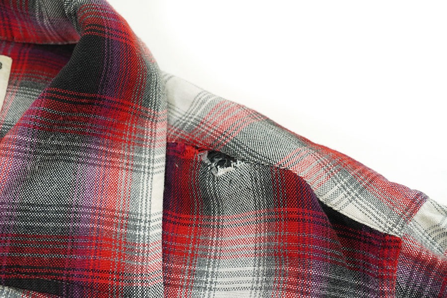 60's KENTFIELD オンブレーチェック レーヨンシャツ 表記(M) | すべて