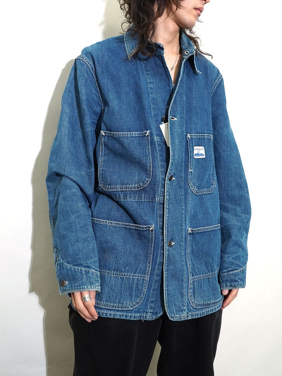 40's POWR HOUSE ダブル襟 13スター デニムカバーオール 良雰囲気 実寸