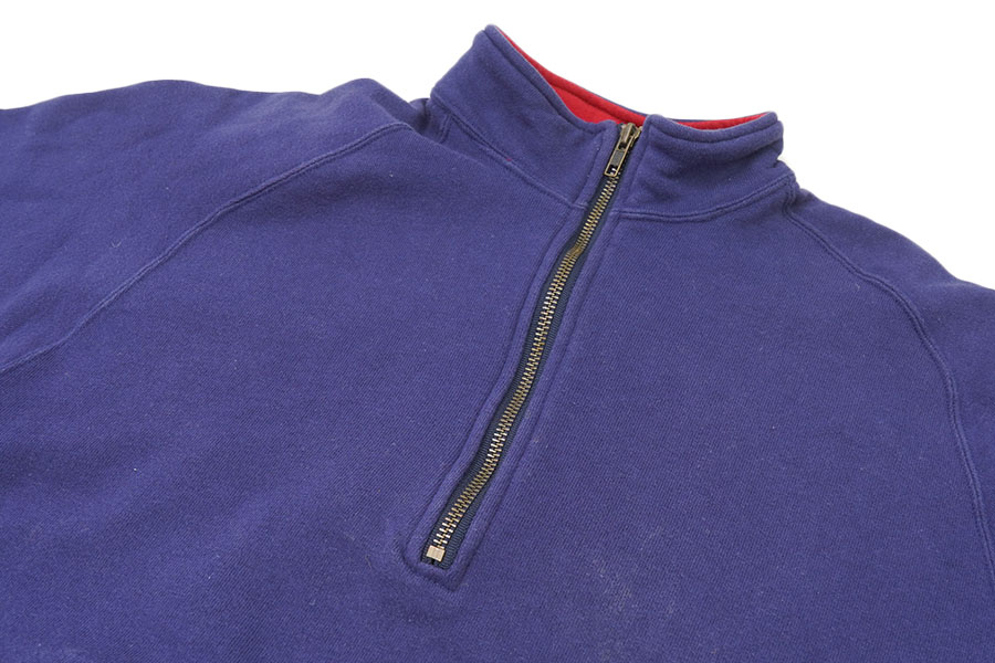 90's チャンピオン 襟裏切り替え ハーフジップスウェット 表記(XL) USA製