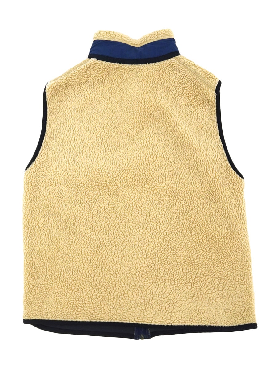 96 パタゴニア レトロXベスト ナチュラル/ストームブルー 表記(M) USA