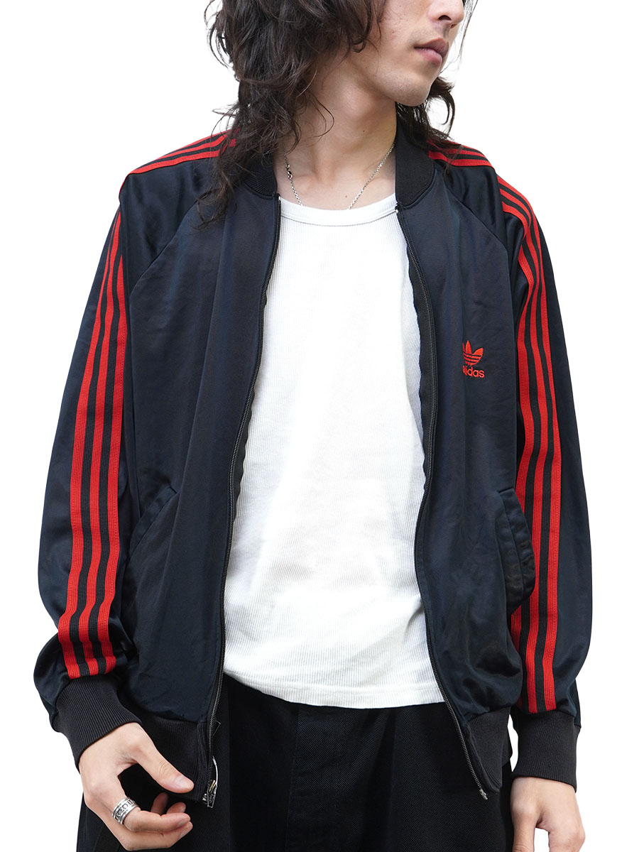 70's～ adidas ATP トラックジャージ 黒赤！ 表記(M) | すべての商品