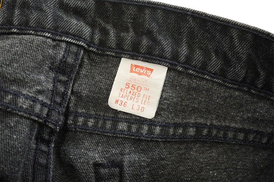90's Levi's 550 ブラックデニムパンツ 表記(36x30) USA製 | すべての