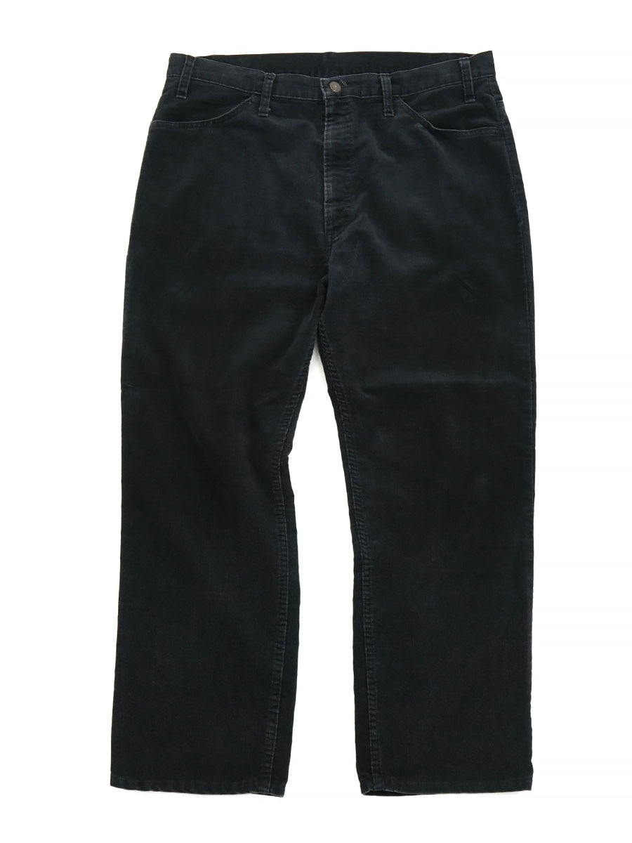 80'S LEVI'S 1519-1558 CORDUROY PANTS BLK (SIZE. W38 L30) | NEW