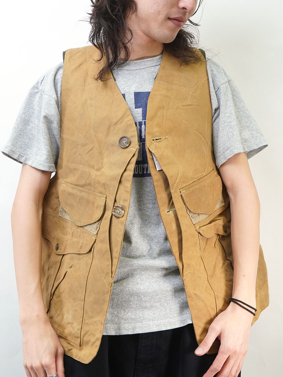 USA製 FILSON ハーフムーン ダックハンティングベスト ブラウン 表記(L