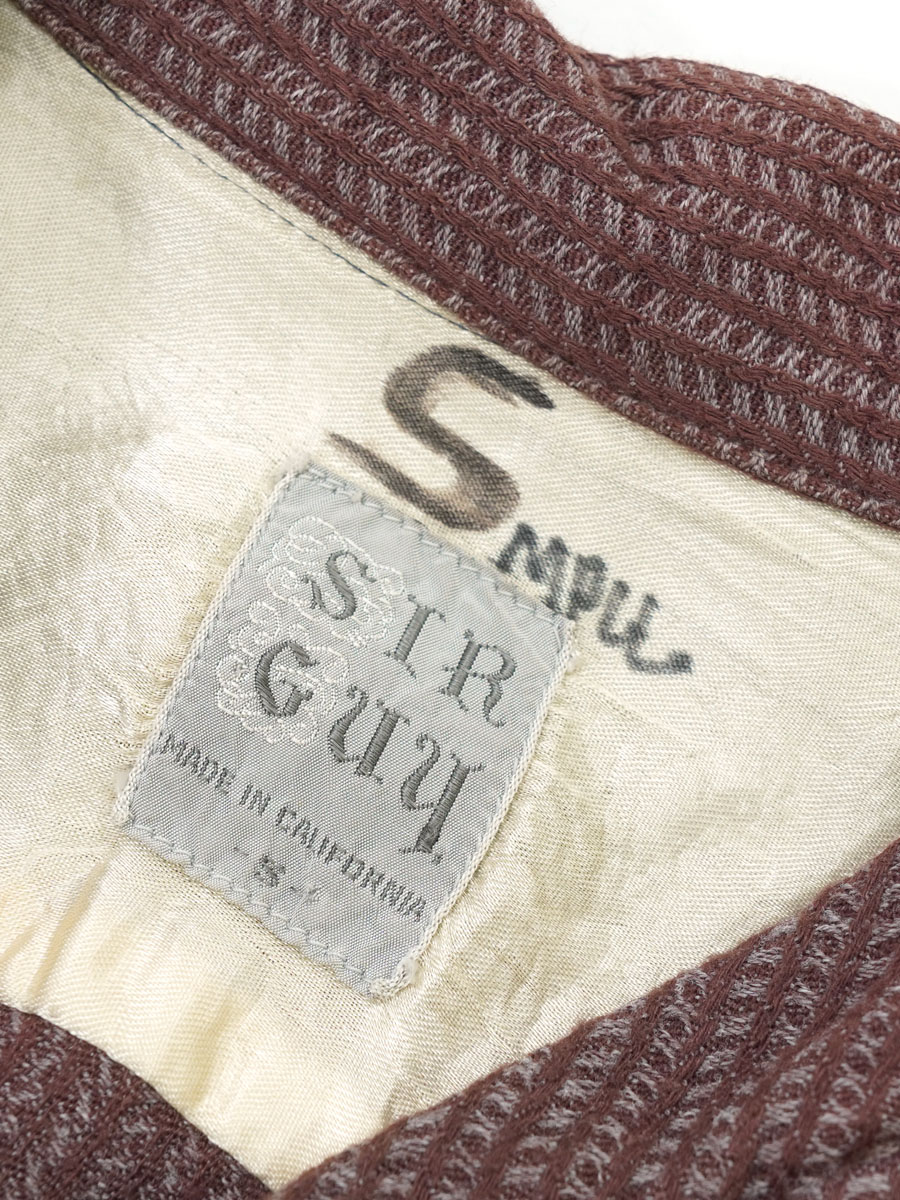 60'S SIR GUY LOOP COLLAR S/S SHIRT (SIZE.SMALL)