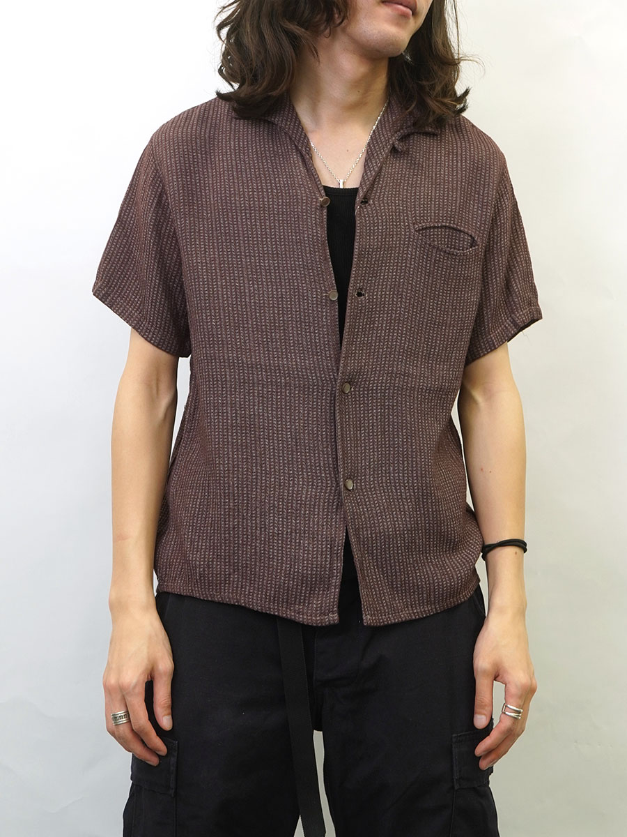 60'S SIR GUY LOOP COLLAR S/S SHIRT (SIZE.SMALL)