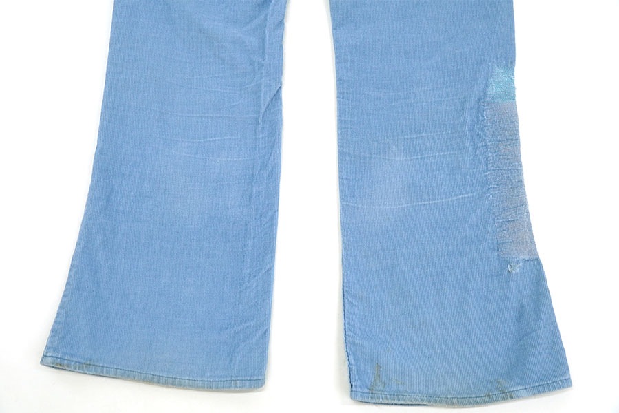 70's～ Lee コーデュロイパンツ サックスブルー 実寸(W32 L31.5位) USA