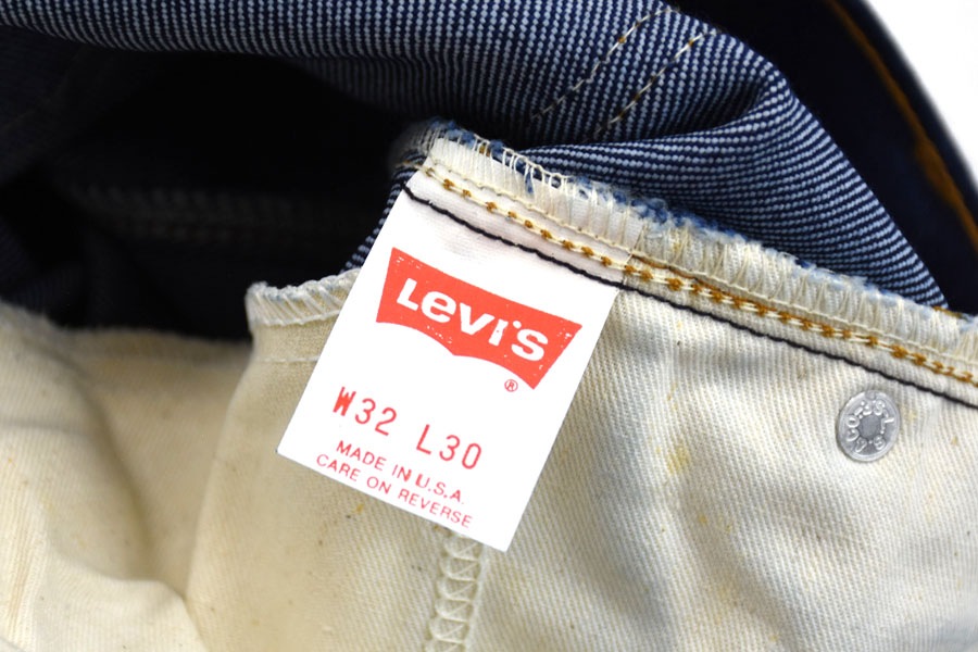 80's Levi's ストレッチ デニムパンツ 濃紺 表記(32x30) USA製 ノンウォッシュ！