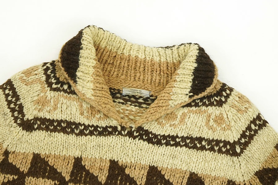 80'S～ HAND MADE IN ECUADOR KNIT SWEATER (APPROX.L) | NEW ITEM