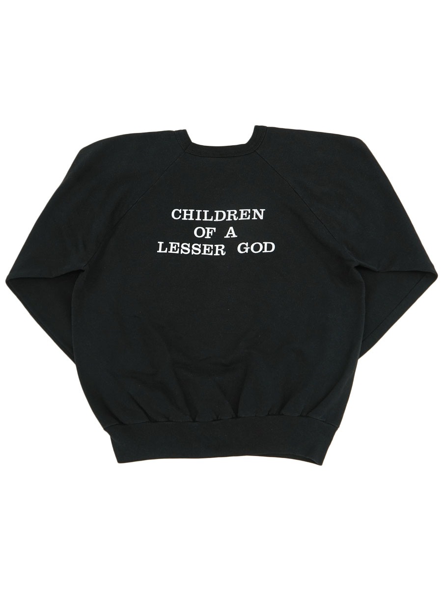 80's～ Penmans ''CHILDREN OF A LESSER GOD'' 手話 ラグランスウェット 表記(L)