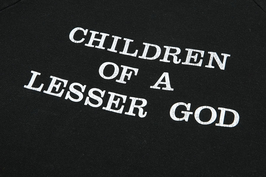 80's～ Penmans ''CHILDREN OF A LESSER GOD'' 手話 ラグランスウェット 表記(L)