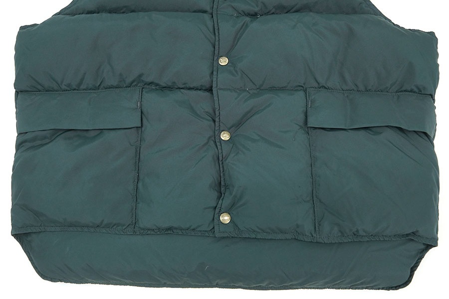 Woolrich ネイビー ダウンベスト 80s USA製 Woolrichウールリッチ ナイロン ダウンベスト 紺 M