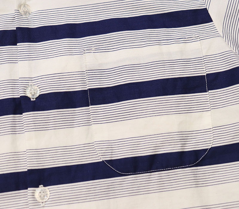 1960s S/S BORDER SHIRT , Size M