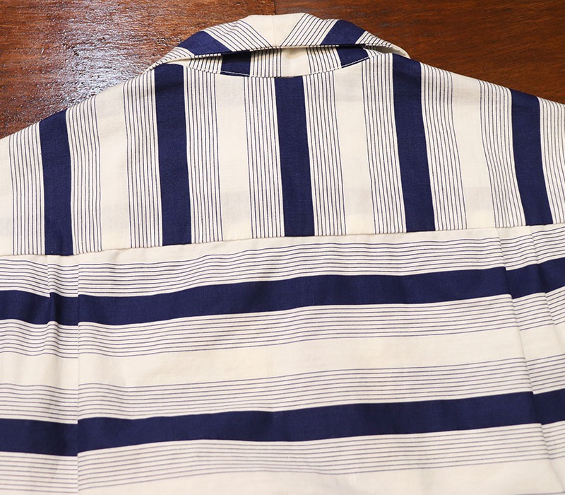 1960s S/S BORDER SHIRT , Size M