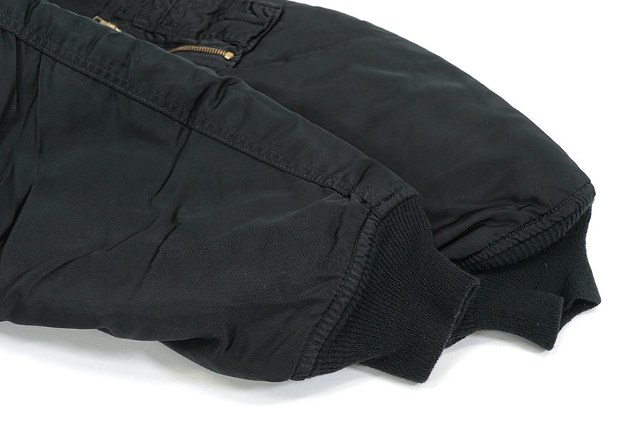 USA製 ALPHA INDUSTRIES MA-1 フライトジャケット ブラック 表記(X