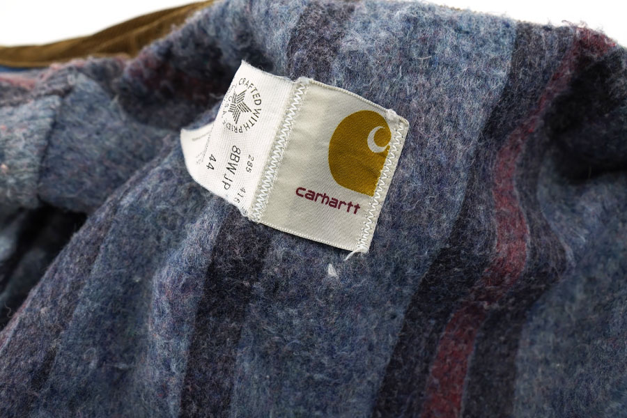 80's カーハート 襟コーズ ブランケットライナー デニムトラッカーJKT 表記(44) USA製