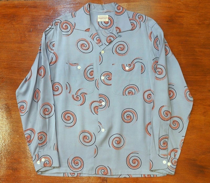 1950s L/S ROCKABILLY SHIRT , Size M