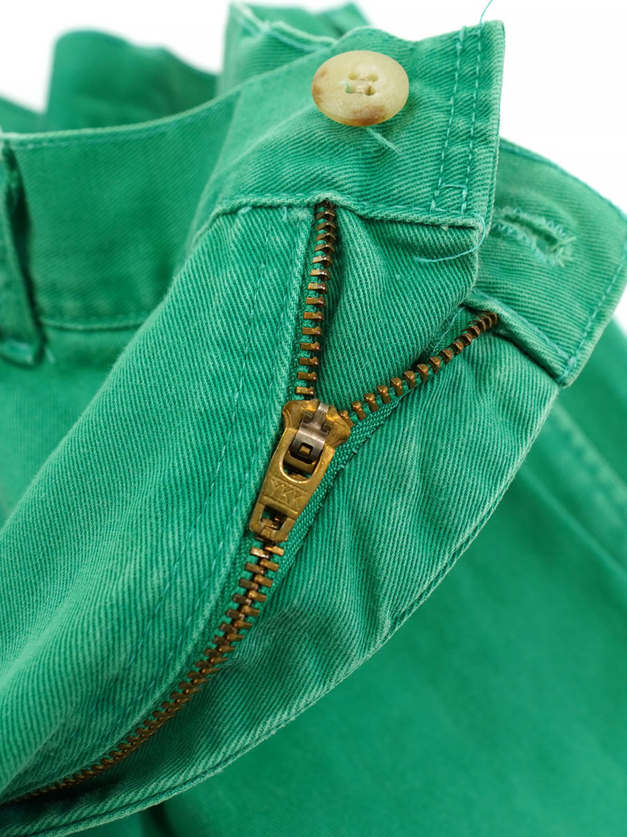 90'S RALPH LAUREN 2-TUCK POLO CHINO SHORTS EMERALD GREEN (APPROX. 32) MADE IN USA 