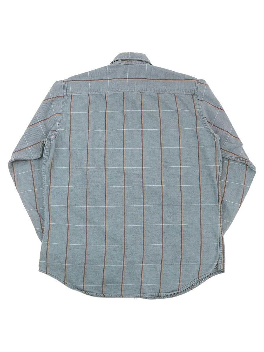 90'S ST.JOHN'S BAY PLAID FLANNEL SHIRT (SIZE.LARGE TALL) MADE IN