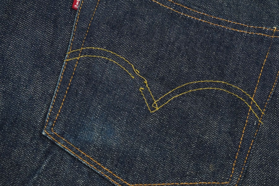 1940'S LEVI'S 501XX ONE SIDE TAB LEATHER PATCH (SIZE.W30 L36) ONE WASH