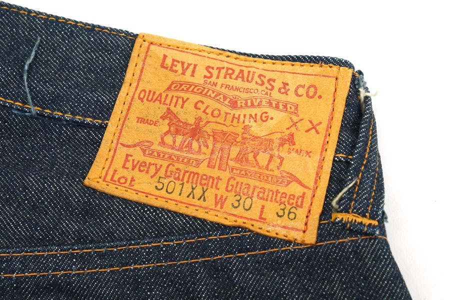 1940'S LEVI'S 501XX ONE SIDE TAB LEATHER PATCH (SIZE.W30 L36) ONE
