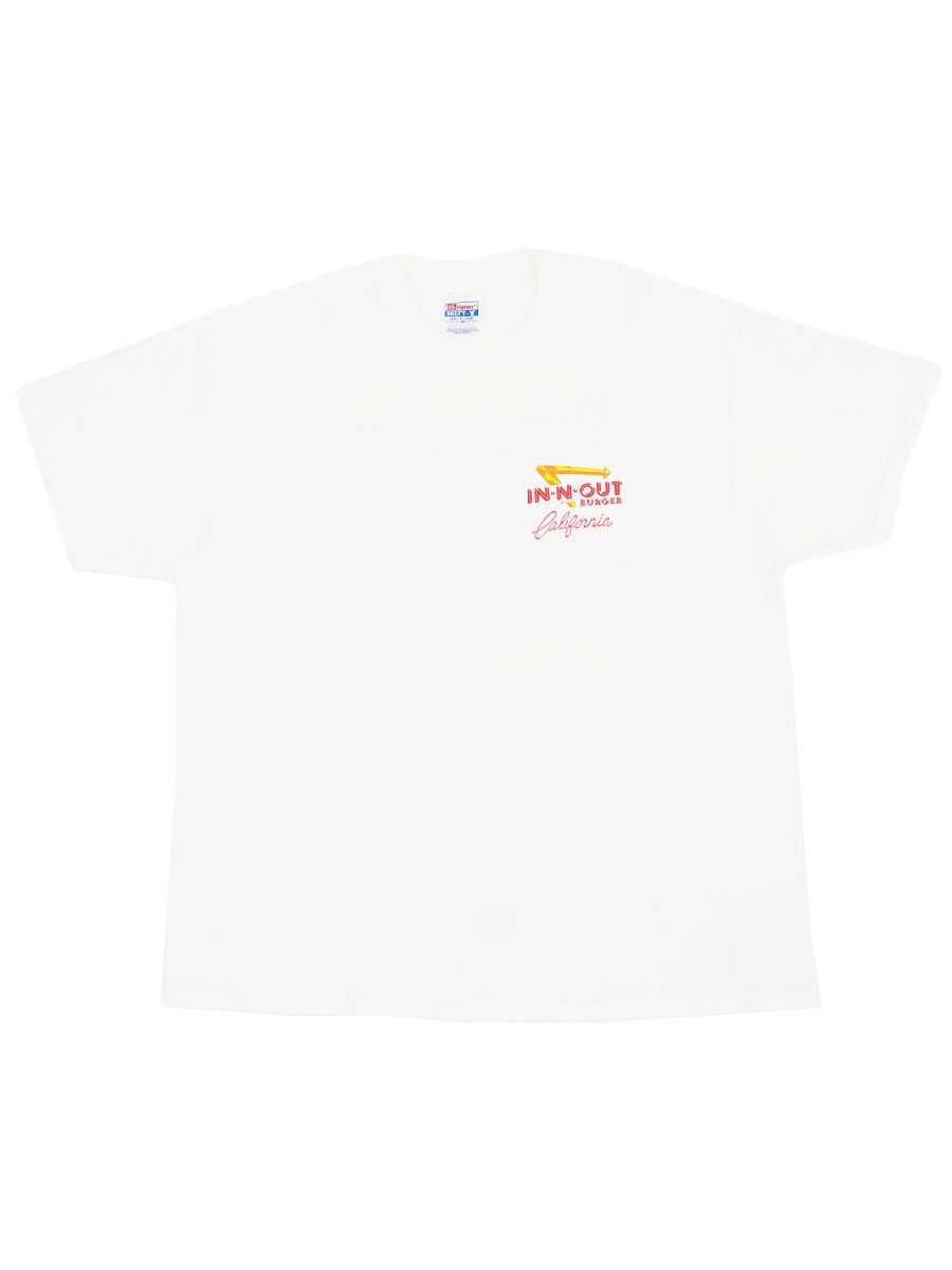 90'S HANES ''IN-N-OUT BURGER 50TH ANIVERSARY'' T SHIRT WHITE (SIZE