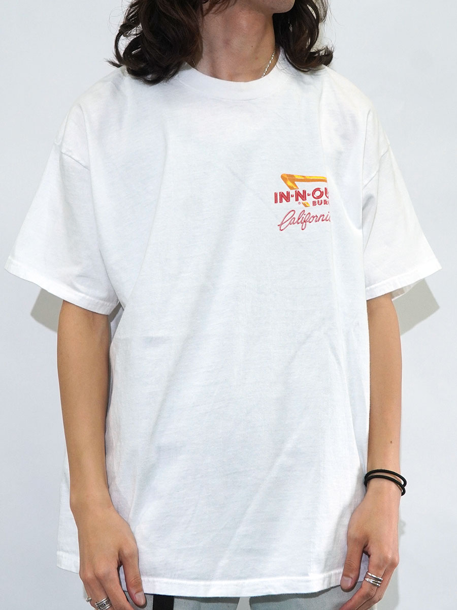 90'S HANES ''IN-N-OUT BURGER 50TH ANIVERSARY'' T SHIRT WHITE (SIZE