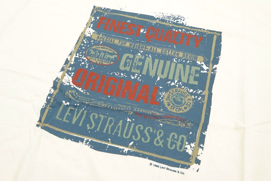 90's Levi's ''FINEST QUALITY GENUINE ORIGINAL'' Tシャツ 表記(XL) USA製 NOS